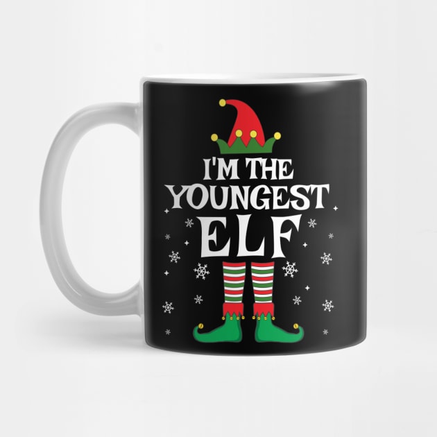 I'm The Youngest Elf Matching Family Christmas Gifts by TheMjProduction